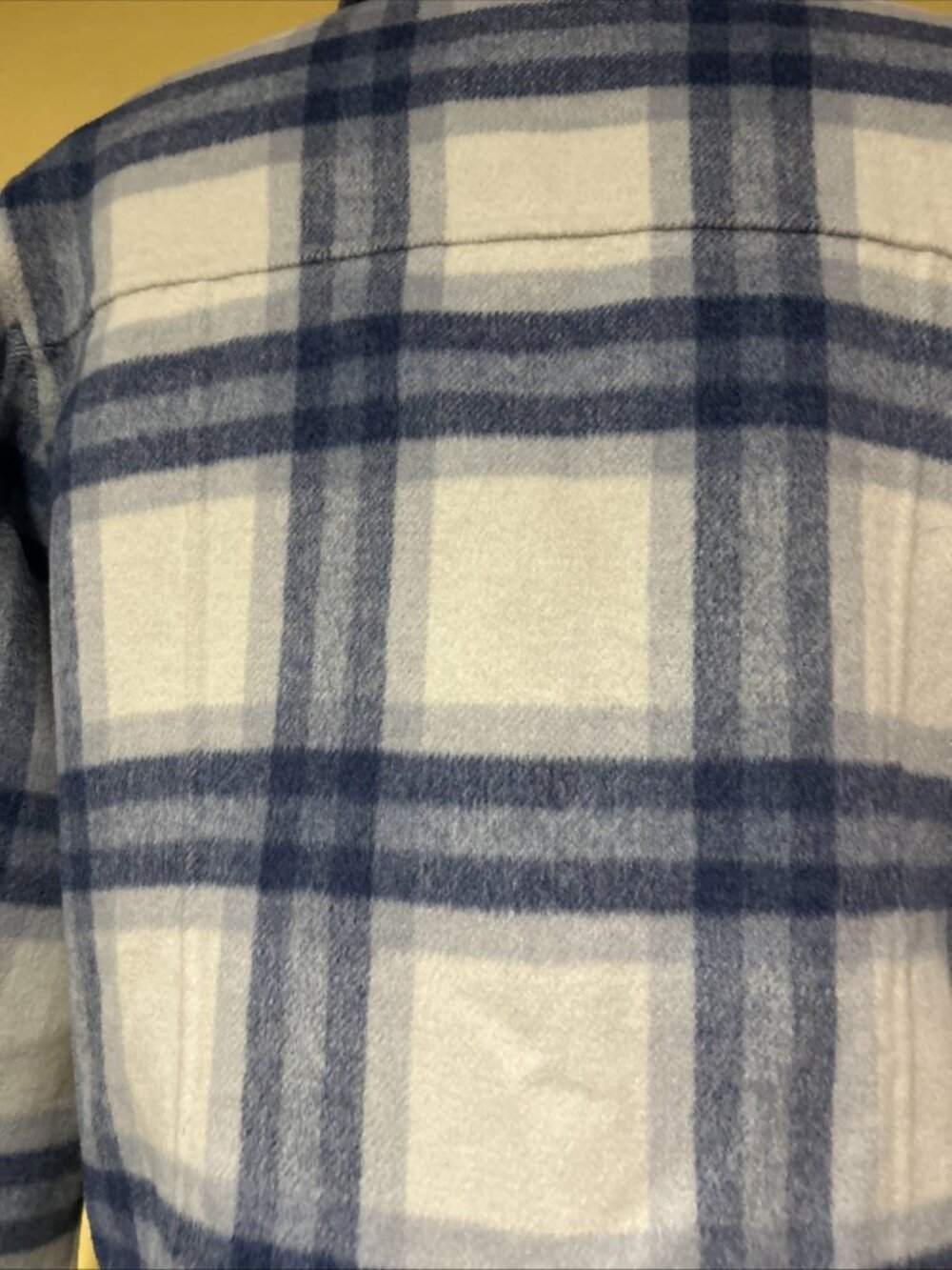 Rails Steffi Jacket Ivory Bay medium Wool Blend Plaid Cropped Shacket Boxy - Picture 10 of 16